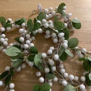 Pottery Barn mini wreaths set of 5